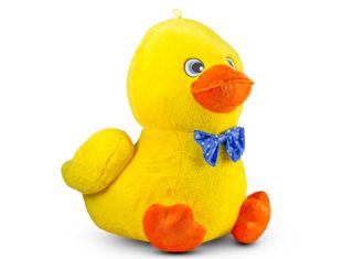 Obrázek z Kačenka sedící s mašlí plyš 55cm, 4dr 